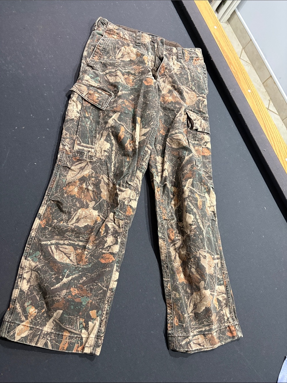Abercrombie & Fitch Men's Camo Cargo Pants - Green, Brown, Tan